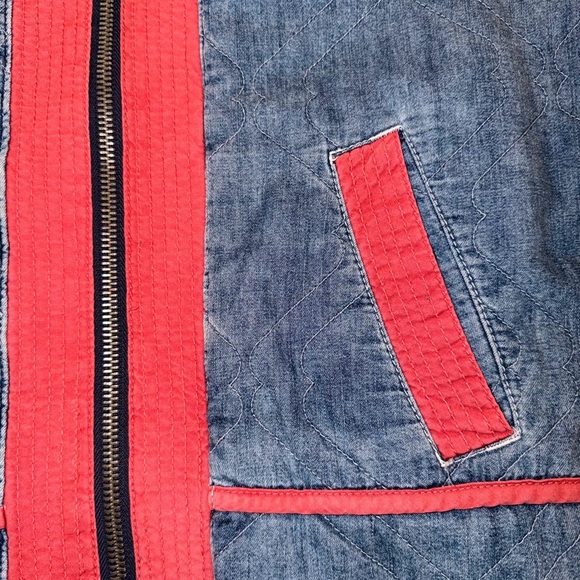 Free People Reversible Quilted Jacket – Boho Floral Print Zip Front - Size S - Picture 3 of 11